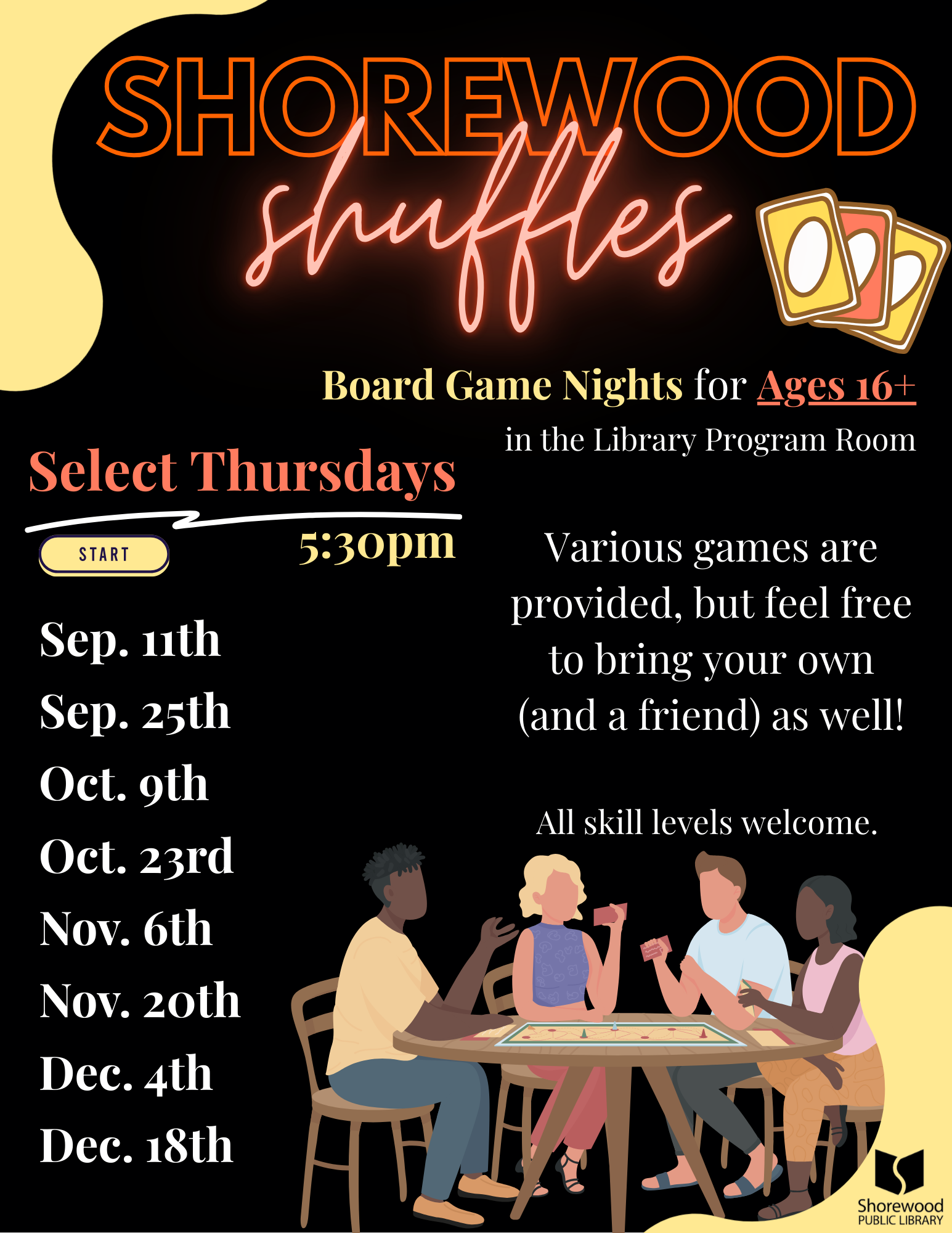 Shorewood Shuffles: Board Game Night